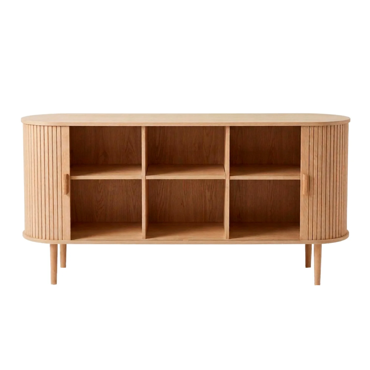 Penelope armoire à rideaux en chêne - 160x40x78 cm - Image 2